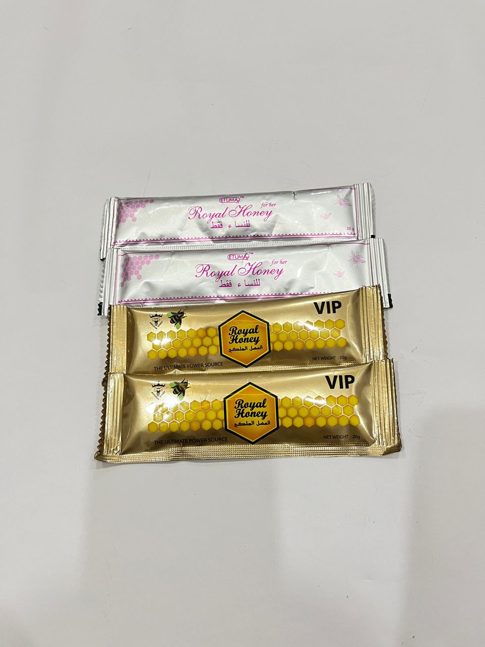 Royal Honey VIP and Royal Honey for Her ( 4 Sachets)